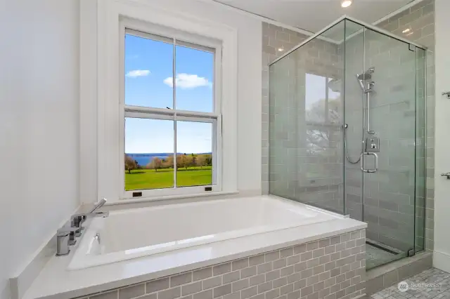Primary Bath with Views.