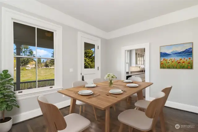 Virtually Staged Breakfast Room