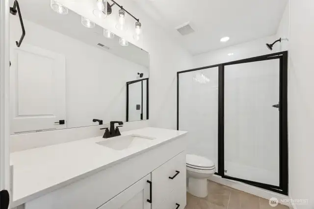 Lower level 3/4 bathroom.