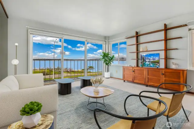 Virtual staging living room