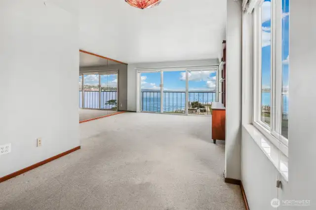 Dining area looking at the view