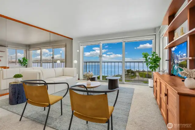 Virtual staging living room