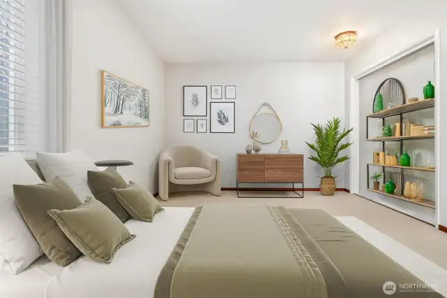 Virtual staging bedroom