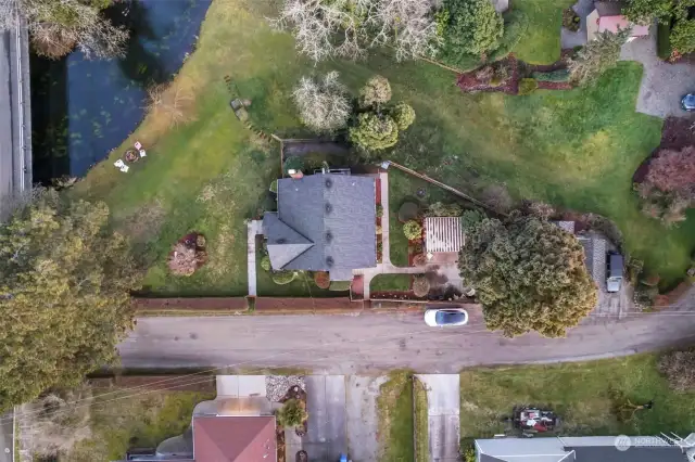 Drone image from the top of property