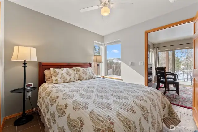 #2's private bedroom offers retreat
