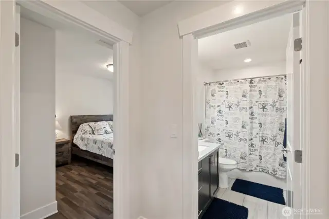2nd bedroom and shared bath