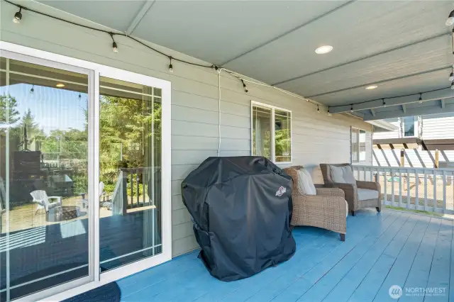 Covered back porch