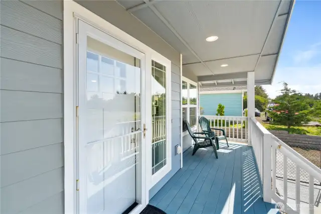 Covered front porch