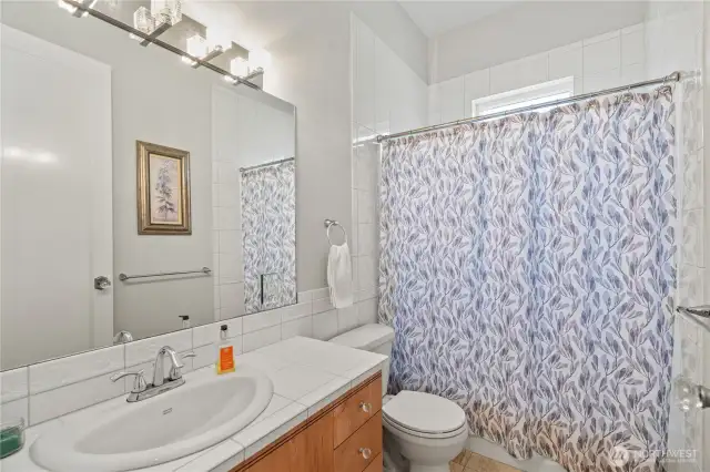 Full bathroom off the right wing.