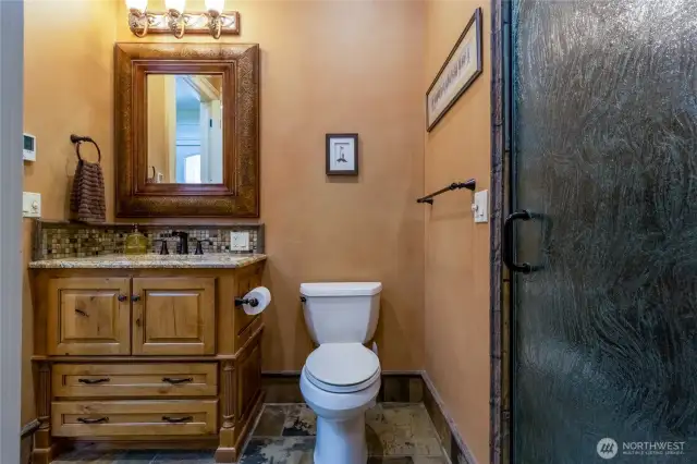 Second bathroom with walk-in shower