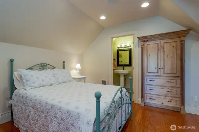 ADU bedroom and 3/4 bath