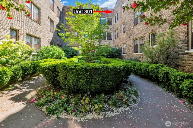 Courtyard Entry to Building