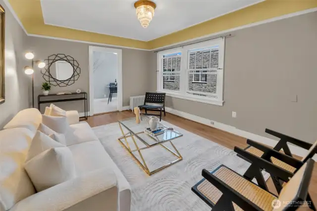 Spacious Living room w/ new windows
