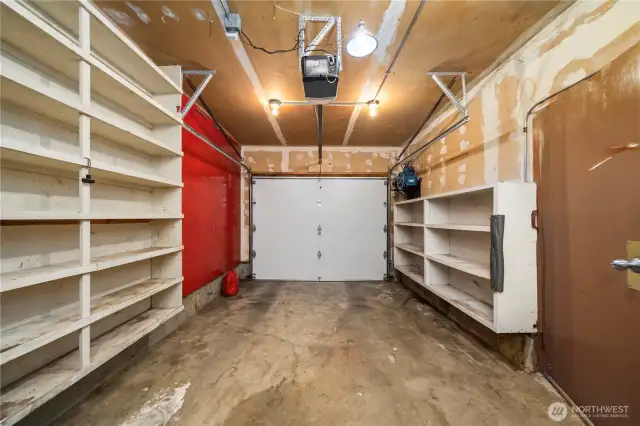 Lots of storage in the garage / shop.