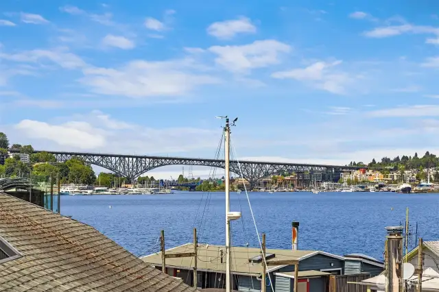 Aurora Bridge from the roof.