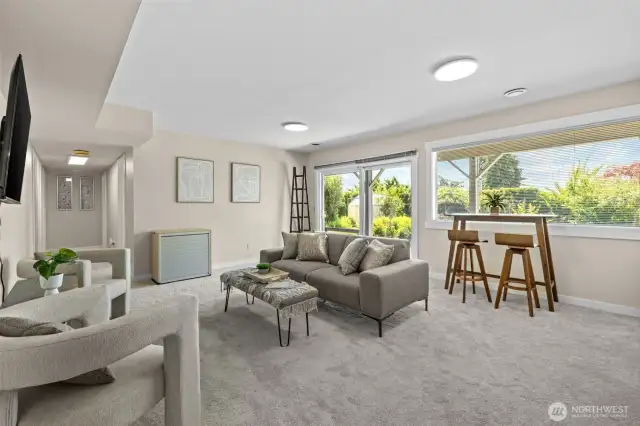 Endless space for entertaining or relaxing.