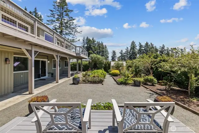 Beautiful backyard garden and tranquil sanctuary—your private outdoor retreat.