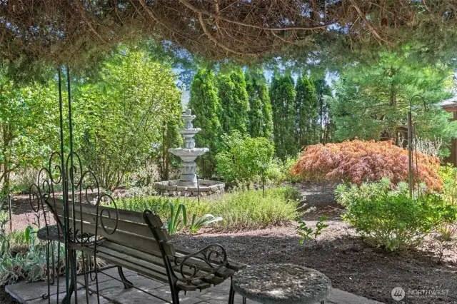Serene front yard space, perfect for unwinding while observing nature’s beauty.