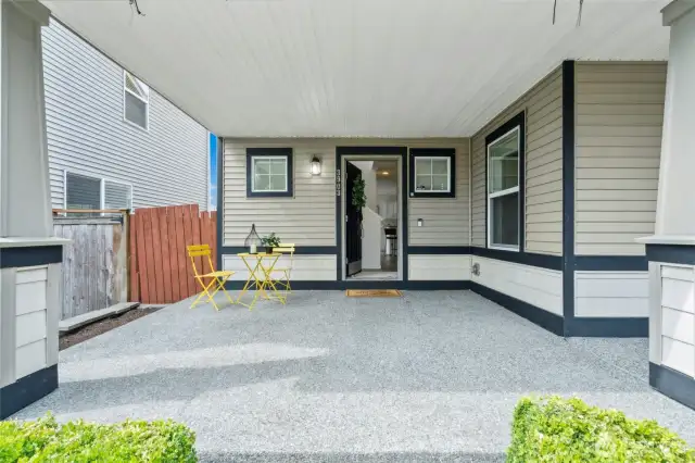 Patio on Entry