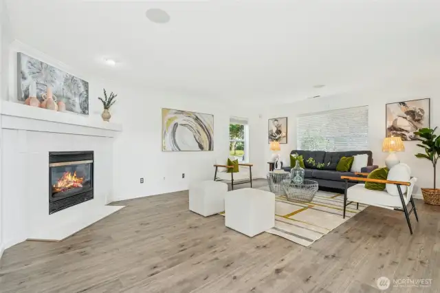 Spacious Living with Gas Fireplace