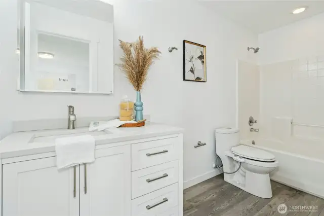 Full Bath in Upper Level