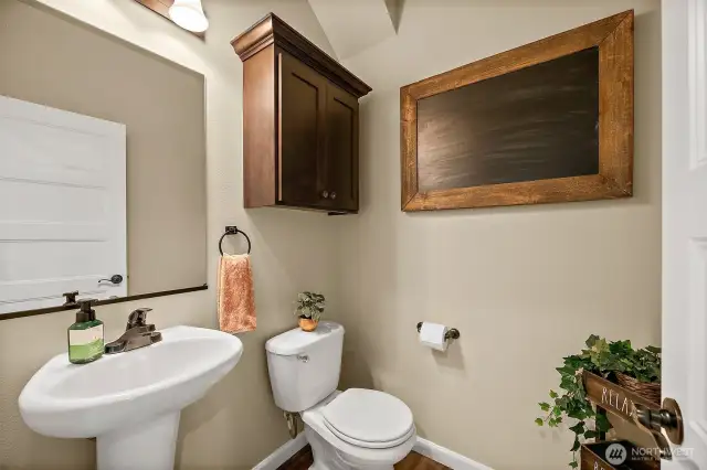 downstairs powder rm