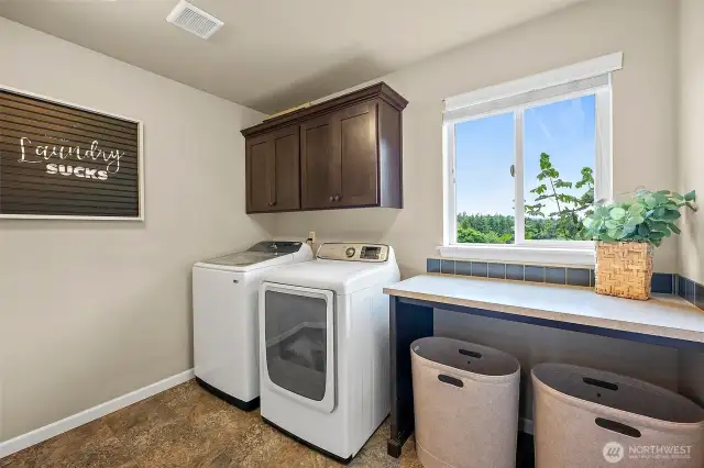 laundry room upstairs