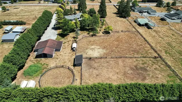 Looking from the back of the property.