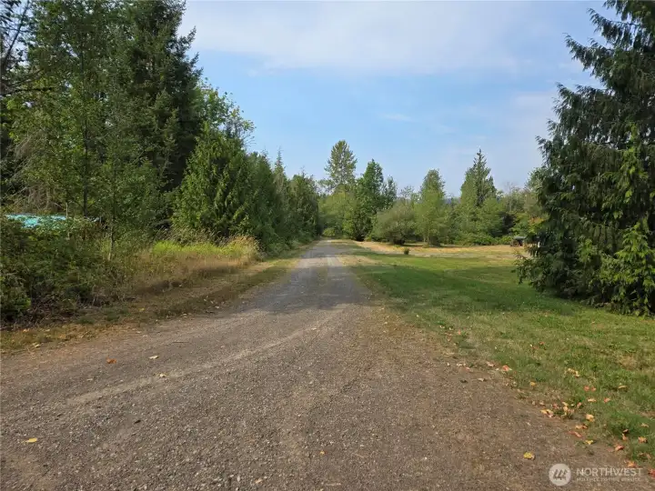 Turn at the  mail box and drive to the end of the road. Land on Right