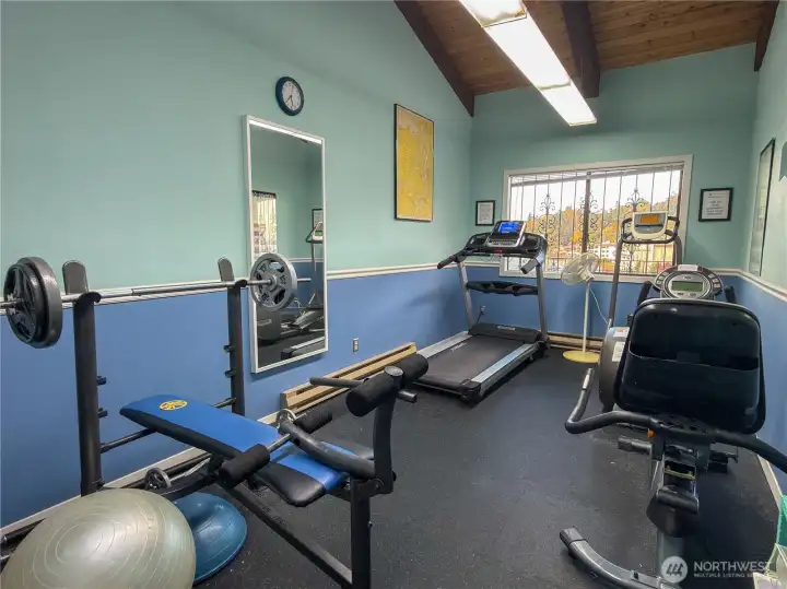 So convenient to use the workout room.