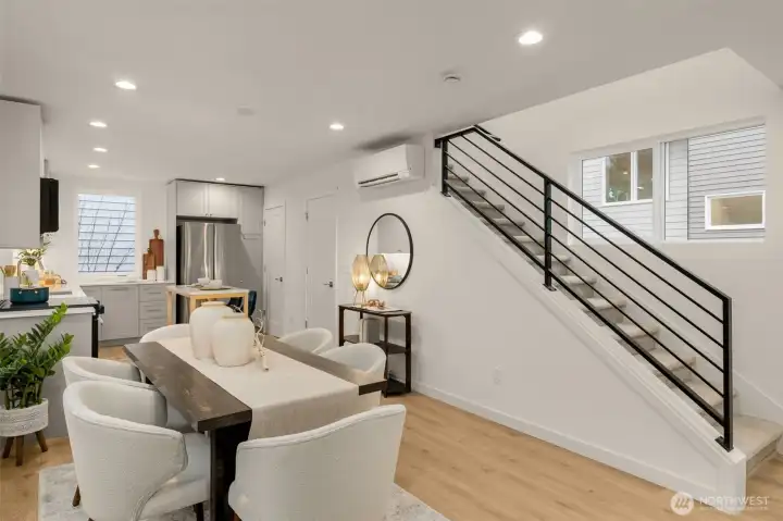 Wrought iron railings add an additional layer of luxury to the kitchen...