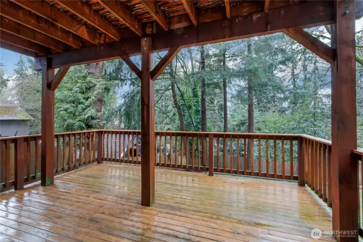 Lower Deck off Living Room.