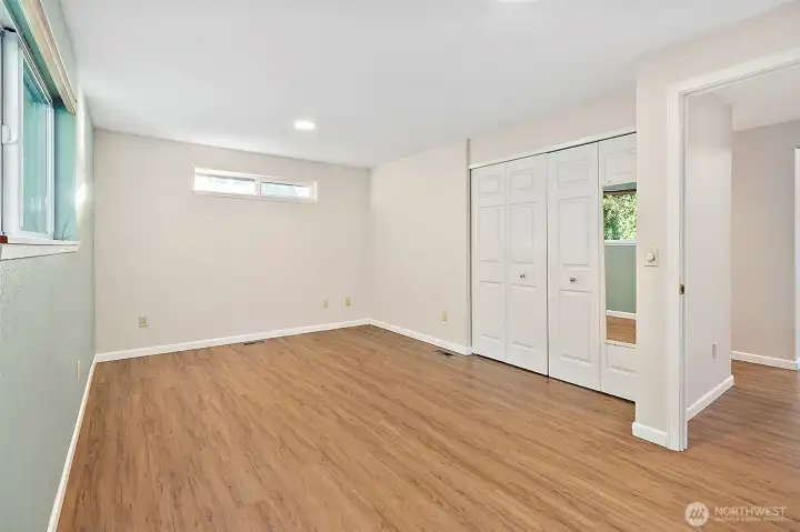 This is the extra finished room that has so many options.