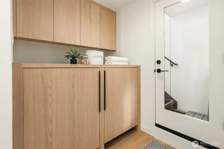 Built-in laundry area- washer and dryer provided!