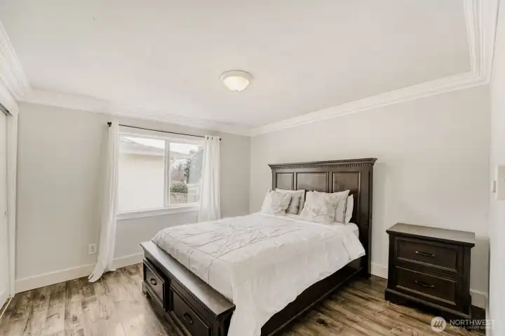 Primary bedroom with 2 large closets