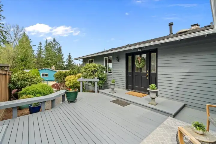 A private deck welcomes you to this custom updated home. New exterior paint completed in 2020 and a brand new roof was installed in Dec 2025.