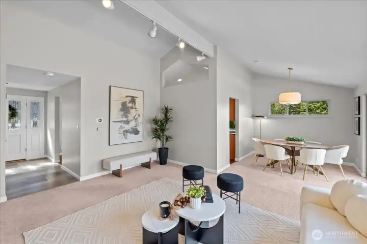 The open concept main floor allows for great flow and light