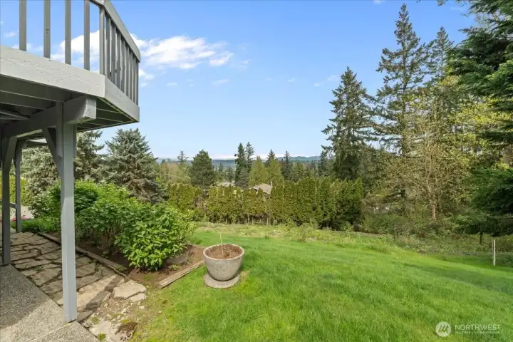 More mountain views from the yard and garden too