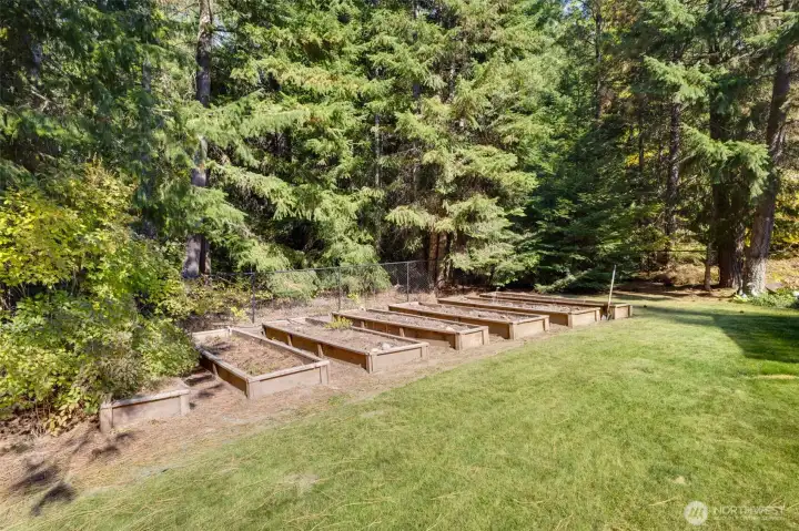 The beautiful raised garden beds