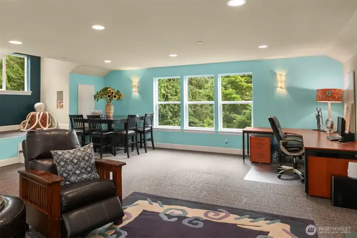 700 sq ft bonus room --  Office, game room, media room or all the above