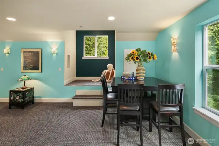 There are two dormers, which I can just picture as reading nooks.