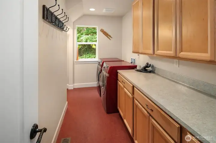 Laundry on the second floor