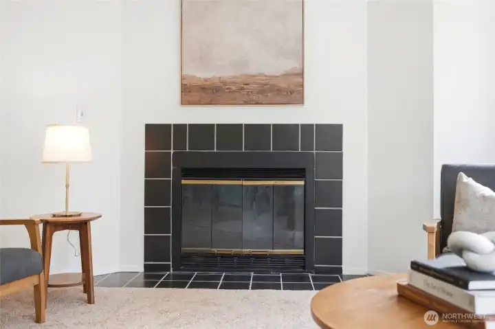 Wood fireplace in the living room. Wood fireplace in the living room.