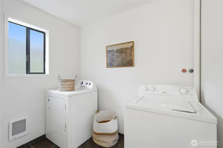 Laundry on the lower level. There is also laundry hook ups available on the upper level in the hall closet. Laundry on the lower level. There is also laundry hook ups available on the upper level in the hall closet.