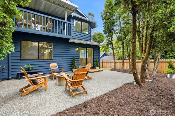 Relax and enjoy the outdoor space off the lower level. Relax and enjoy the outdoor space off the lower level.
