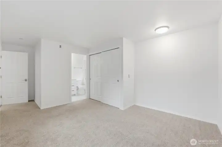 Primary bedroom with bathroom