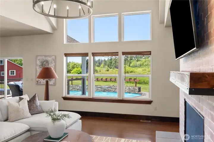 Bright and airy w/ backyard views!