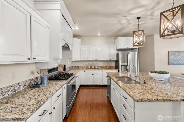 Notice the use of hardwoods throughout the main floor.