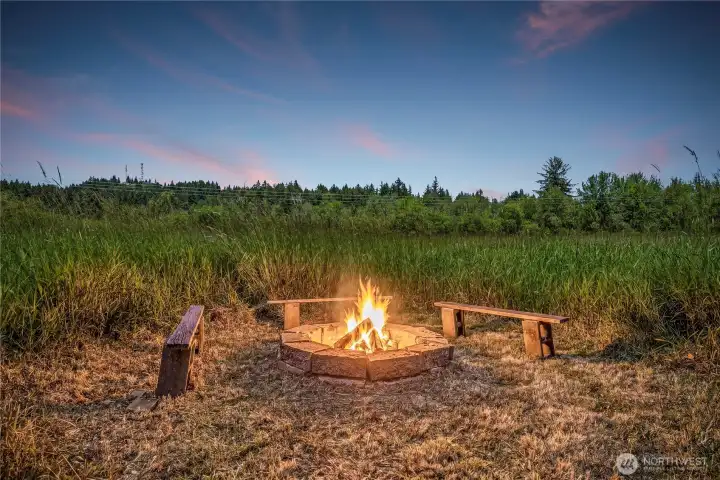 Situated on 5.4 Acres, enjoy nights like these under the stars.