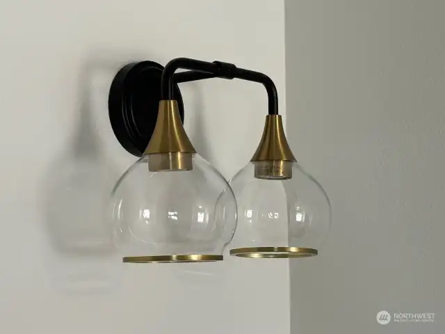 Custom light fixtures. Picture of lights in similar home for reference.